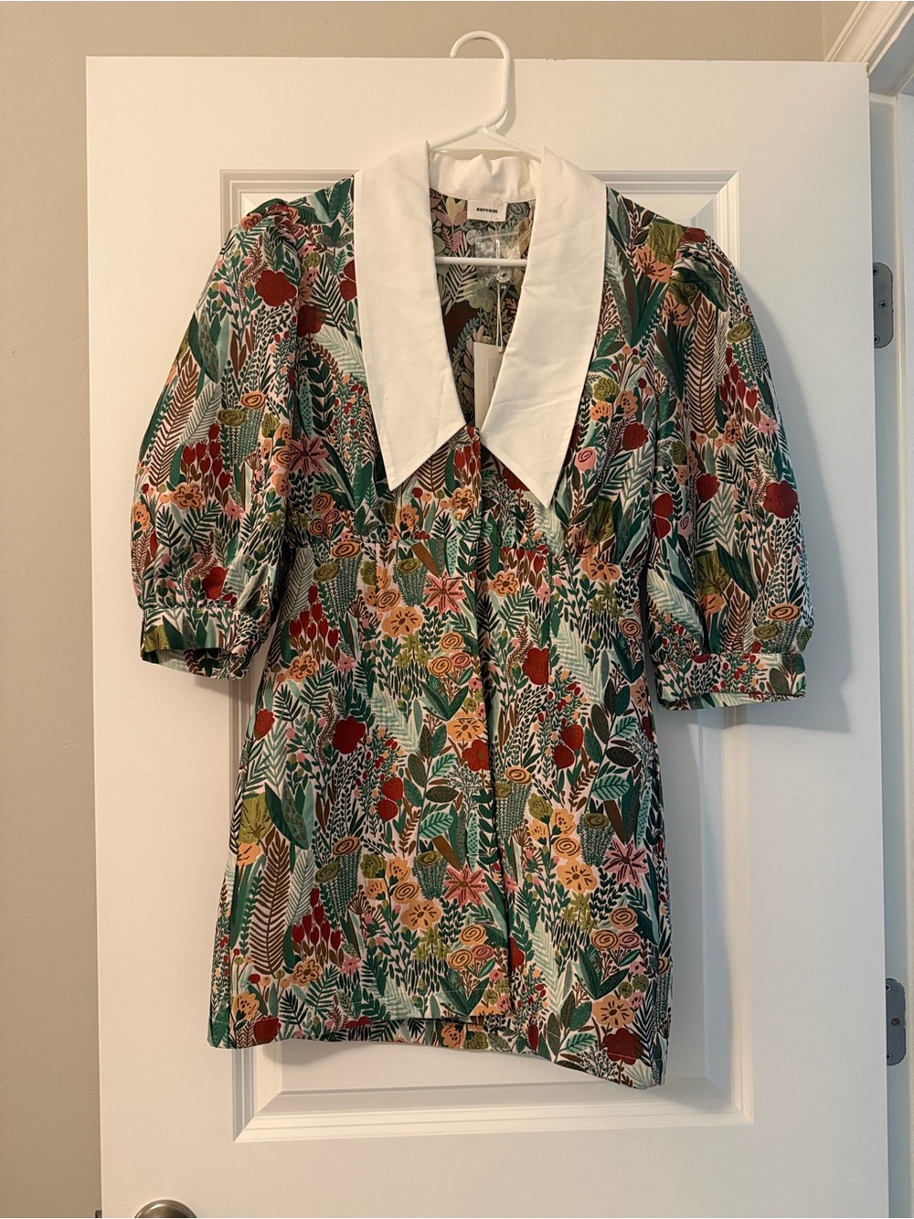 Aureum Jacquard Collar Dress